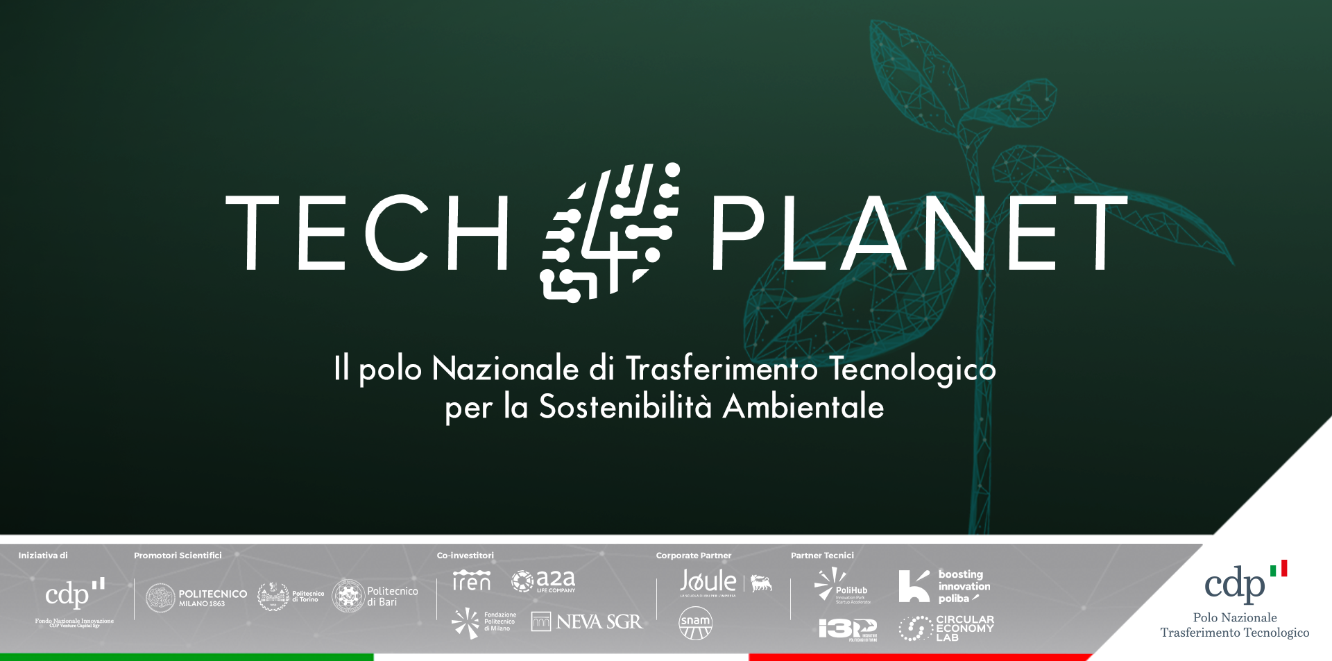 TECH4PLANET | Il Polo Nazionale di Trasferimento Tecnologico per la Sostenibilità Ambientale